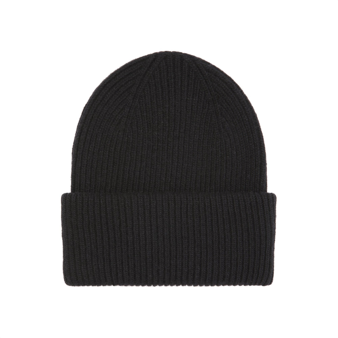 COLORFUL STANDARD • Bonnet Merino Wool Hat TU Deep Black 