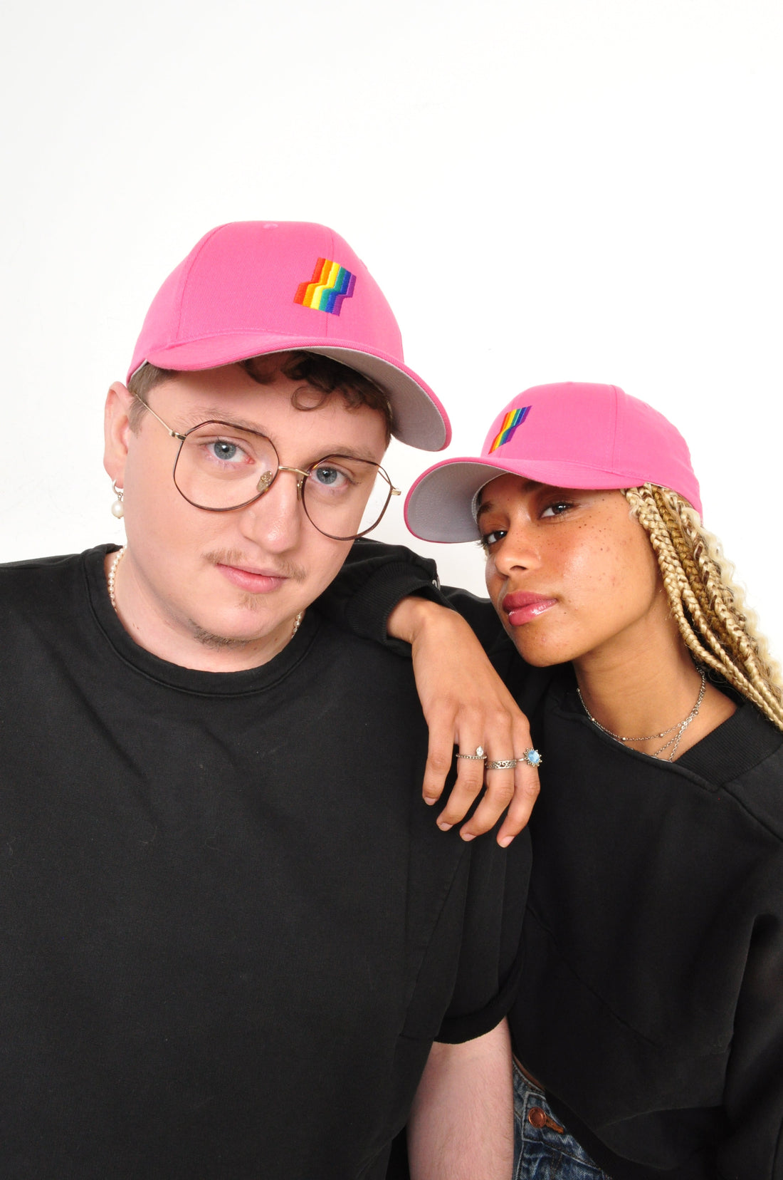 AGOGO • Casquette Fitted Rainbow Barbie Pink XS / S