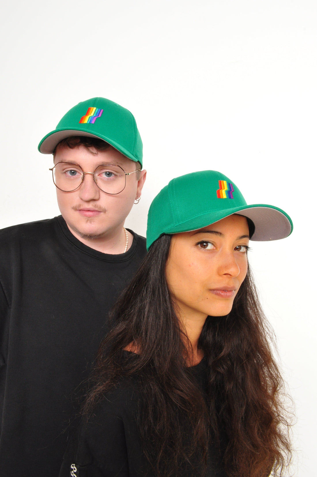 AGOGO • Casquette Fitted Rainbow Kelly Green XS / S
