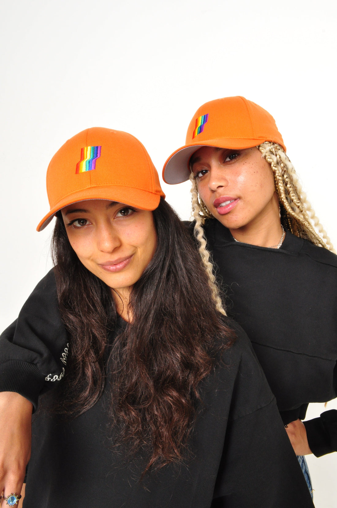 AGOGO • Casquette Fitted Rainbow Orange XS / S