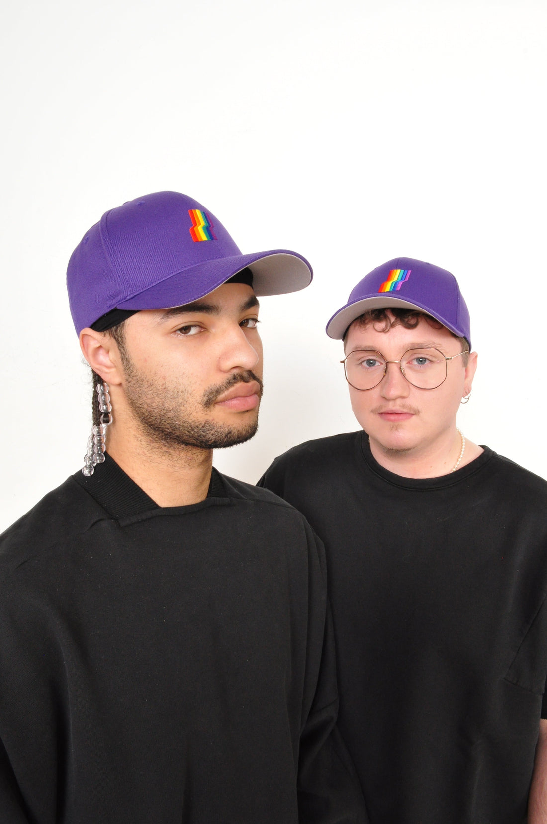 AGOGO • Casquette Fitted Rainbow Purple XS / S