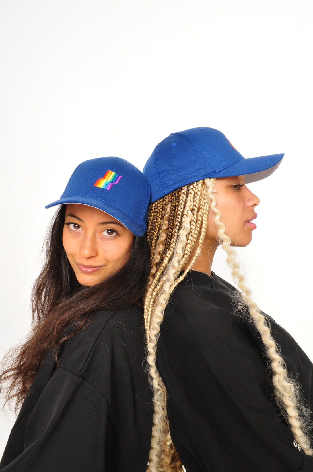 AGOGO • Casquette Fitted Rainbow Royal Blue XS / S