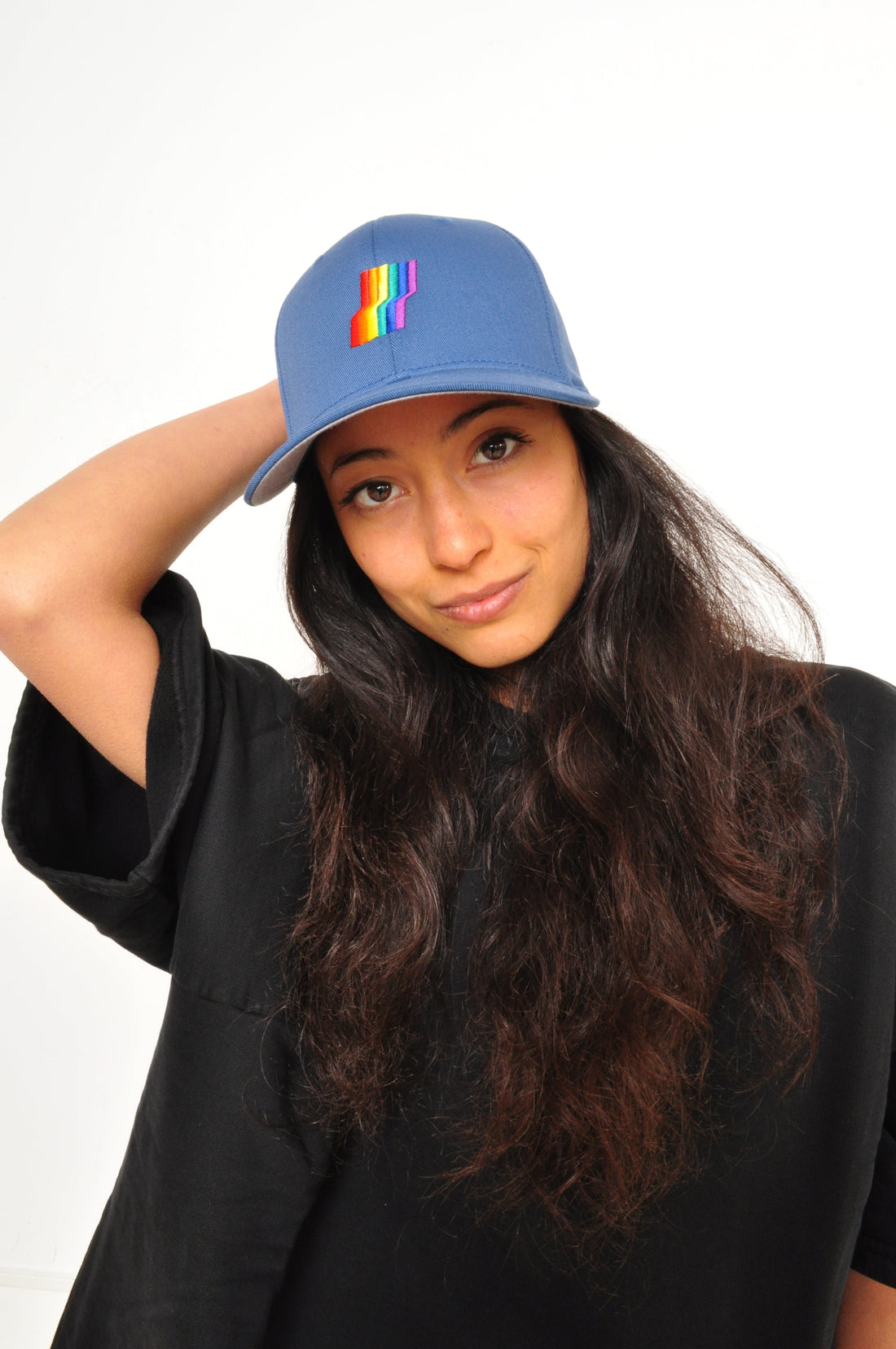 AGOGO • Casquette Fitted Rainbow Ice Blue XS / S