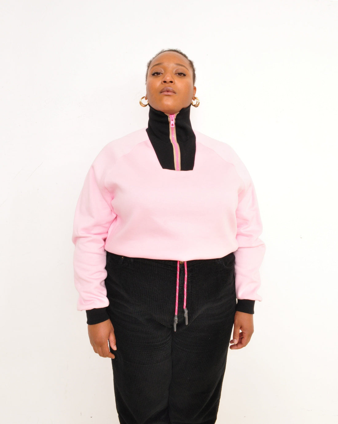 AGOGO • AGLAGLA Hauts Crop Molleton Rose 