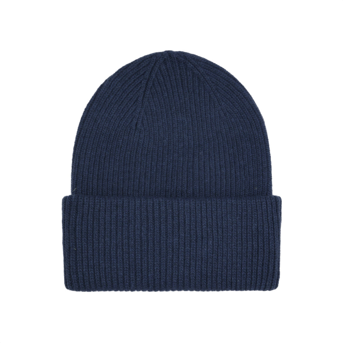 COLORFUL STANDARD • Bonnet Merino Wool Hat TU Navy Blue 