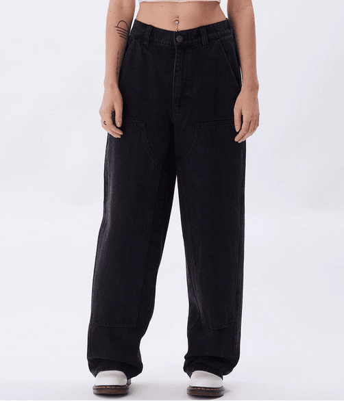 OBEY • Leah Baggy Denim Pantalons Dusty Black 24 