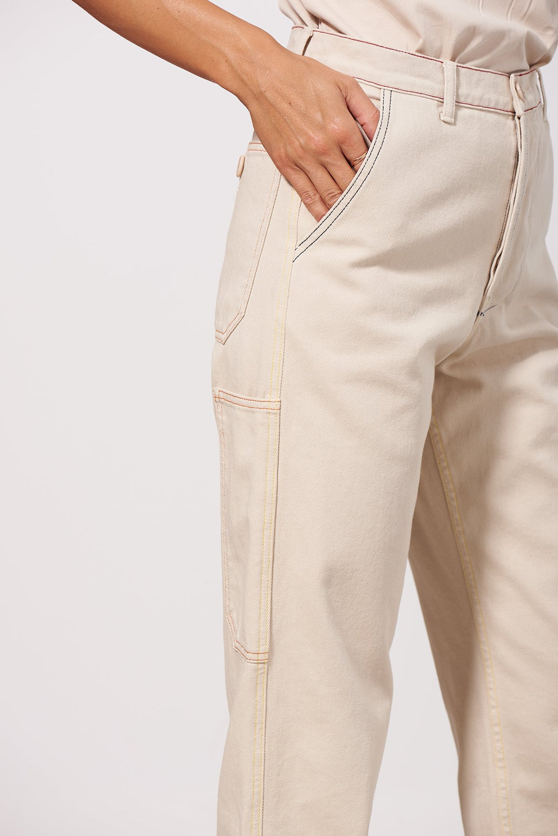 GRAINE • Pantalon Grand Soleil Beige Pantalons 