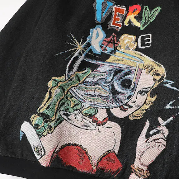 VERYRARE • Sweat Tissage Jacquard / Doublure Fausse Fourrure 