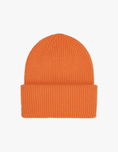 COLORFUL STANDARD • Bonnet Merino Wool Hat Bonnet TU Burned Orange 