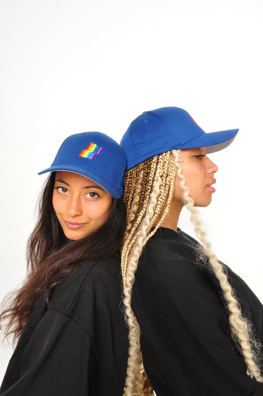 AGOGO • Casquette Fitted Rainbow Royal Blue XS / S 