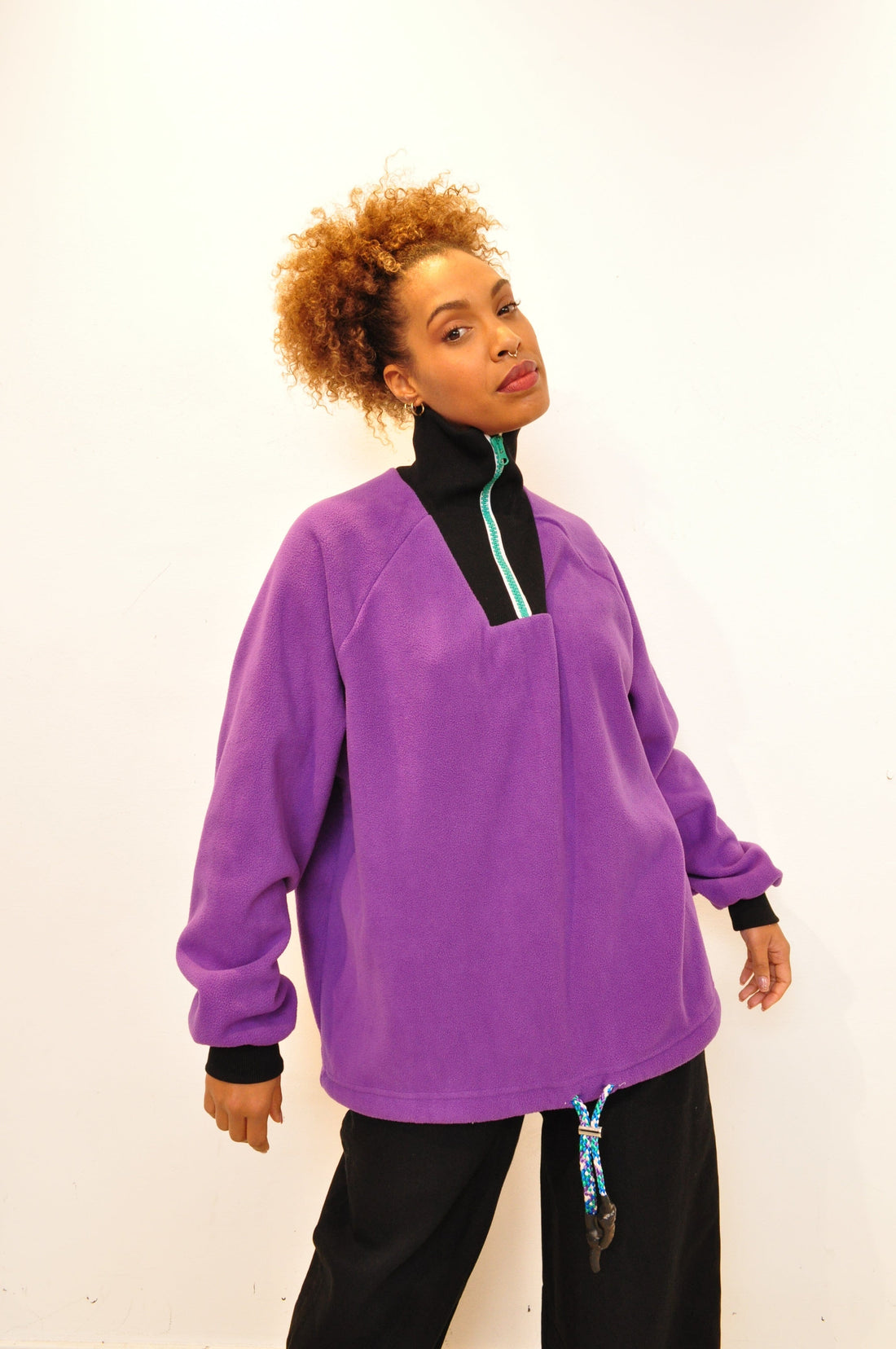 AGOGO • AGLAGLA Hauts Long Polaire Violette 