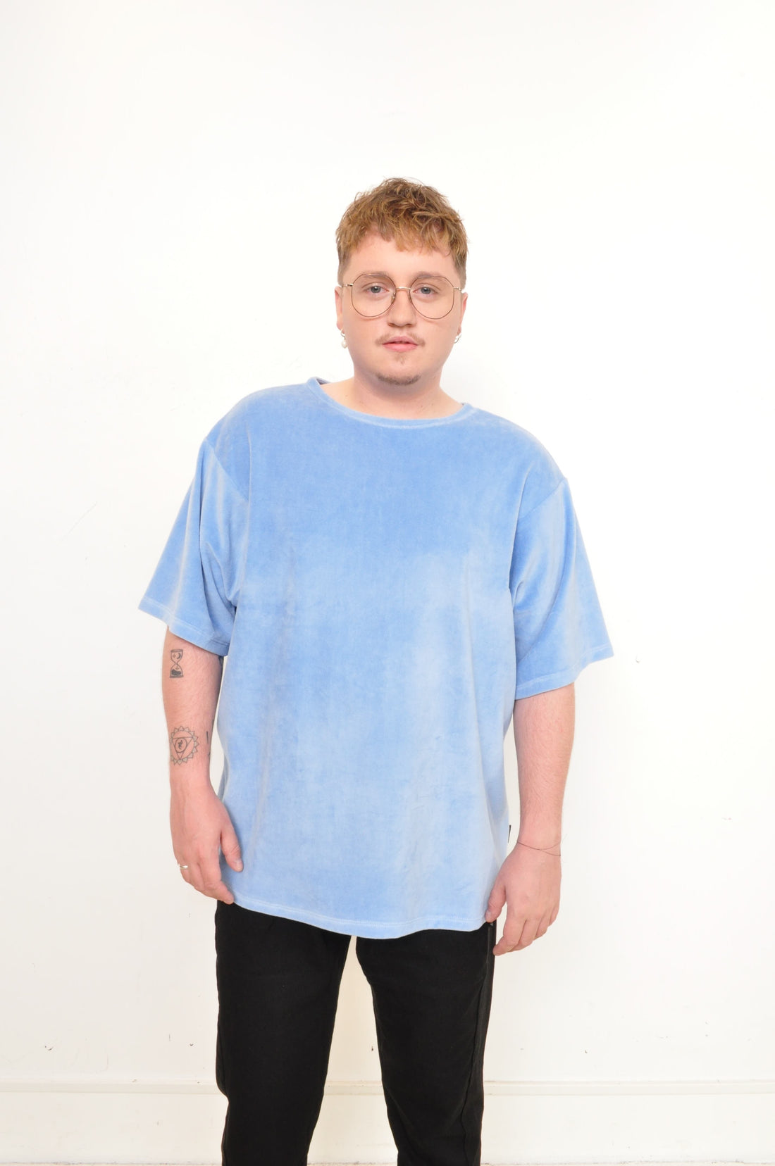 AGOGO • SPONGE TEE Peau de pêche Hauts Taille Unique Soft Blue 